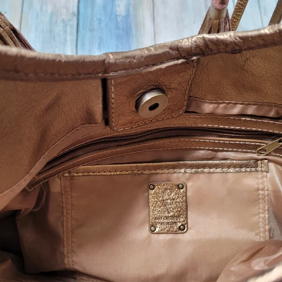 Fortuna by Valentino Gold Studded Purse. - Picture 7 of 12